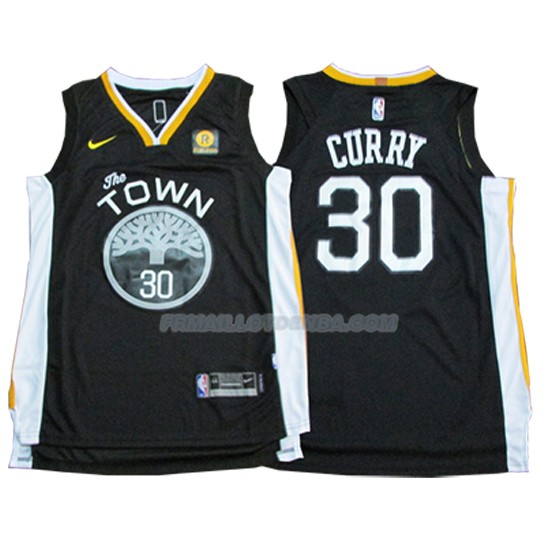 Maillot Basket Golden State Warriors Stephen Curry Statement 2017-18 30 Gris